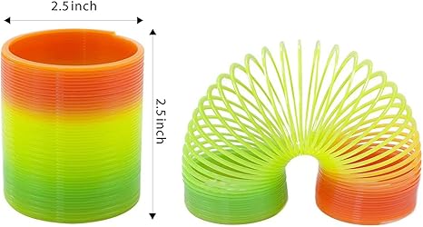 SSHS-518. rainbow 2.5" spring toy