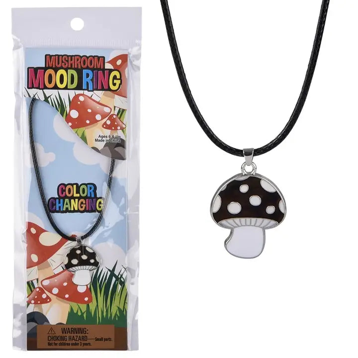 SSHS-605. mushroom "mood ring" color changing necklace