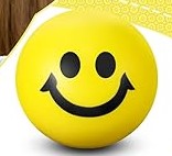 SSHS-210. smiley face 2" stress ball