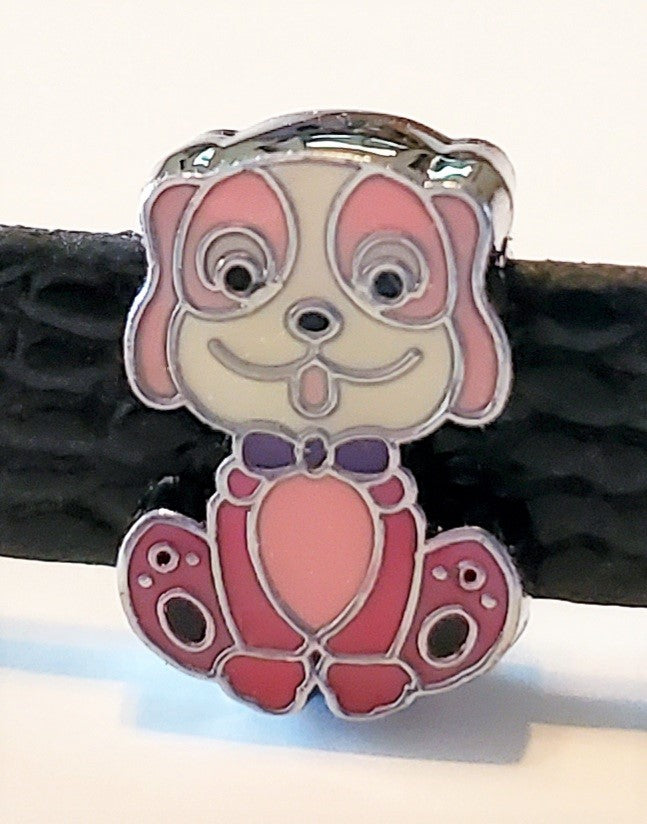 ZZZ - 203 - pink dog charm