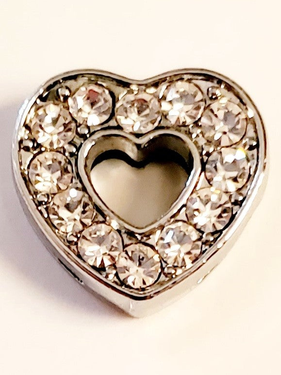 ZZZ - 504 - gem heart charm