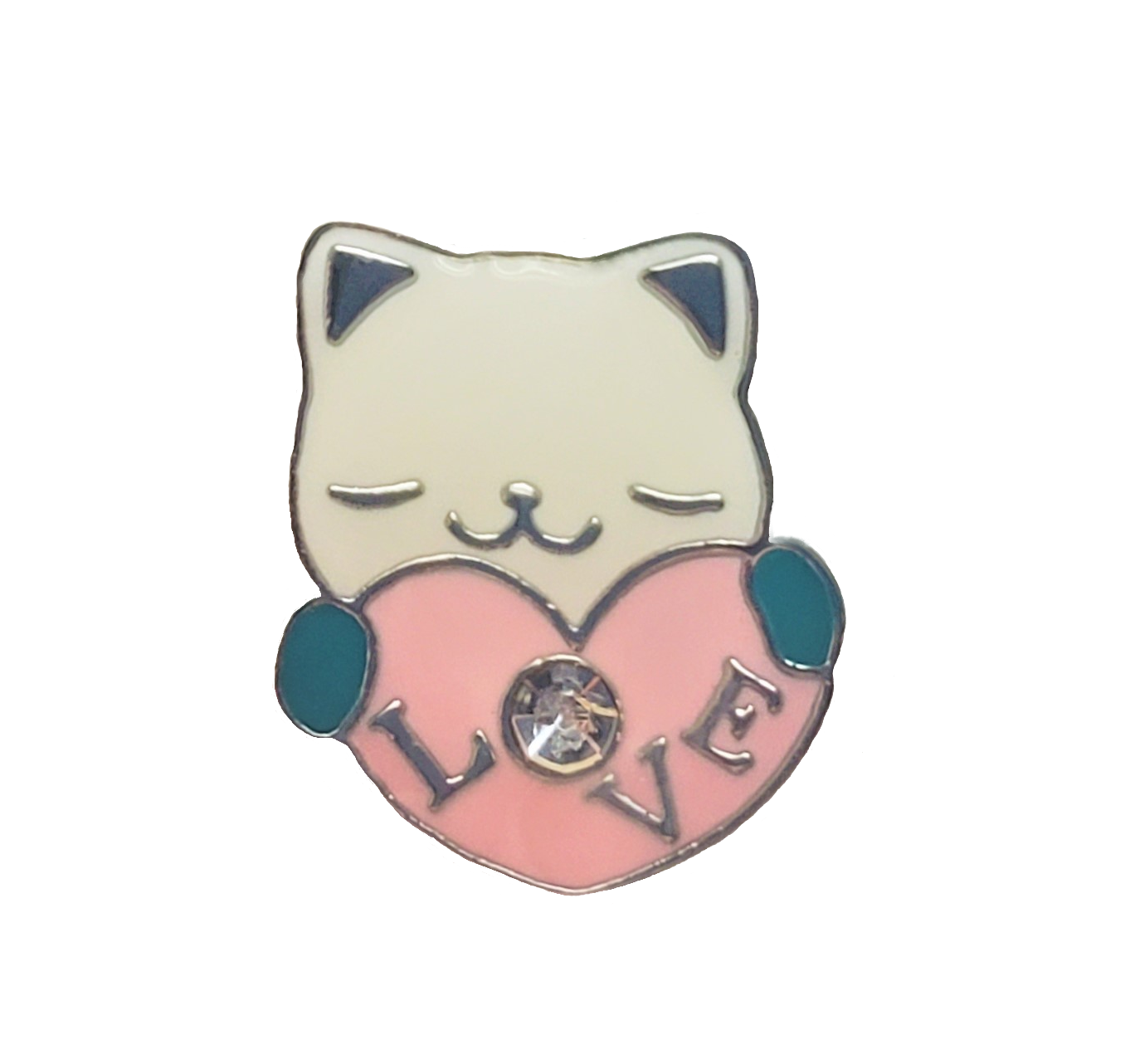 ZZZ - 205 - cat with heart charm