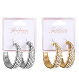 SSHS-531.  gold or silver gem hoop earrings