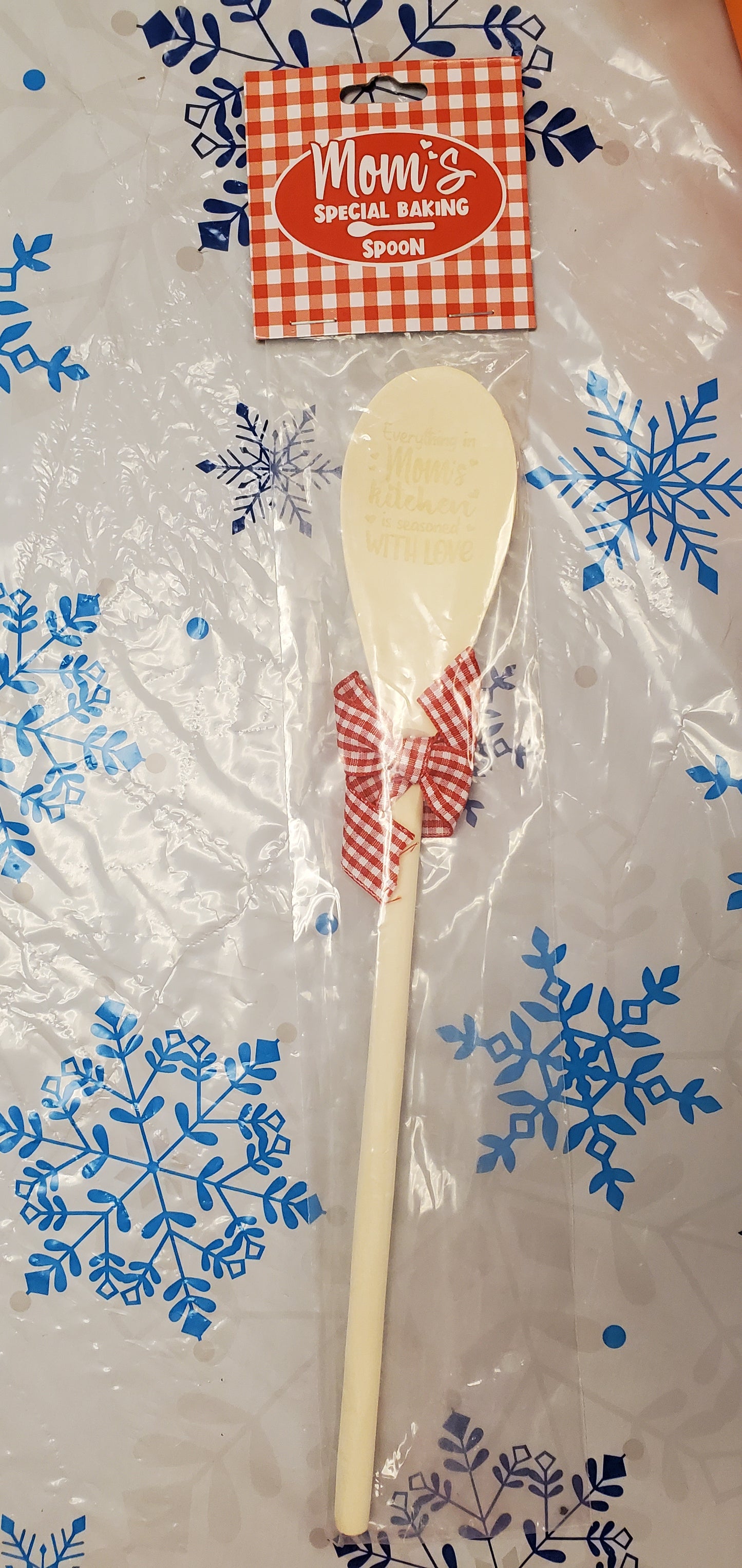 SSHS-608.  Mom wooden spoon - Everything in Mom's Kitchen is Seasoned with Love