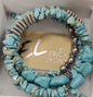 SSHS-1205.  wrap around turquoise bracelet