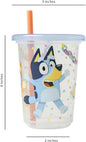 SSHS-524.  Bluey - with Bongo -  non-spill cup with lid and straw