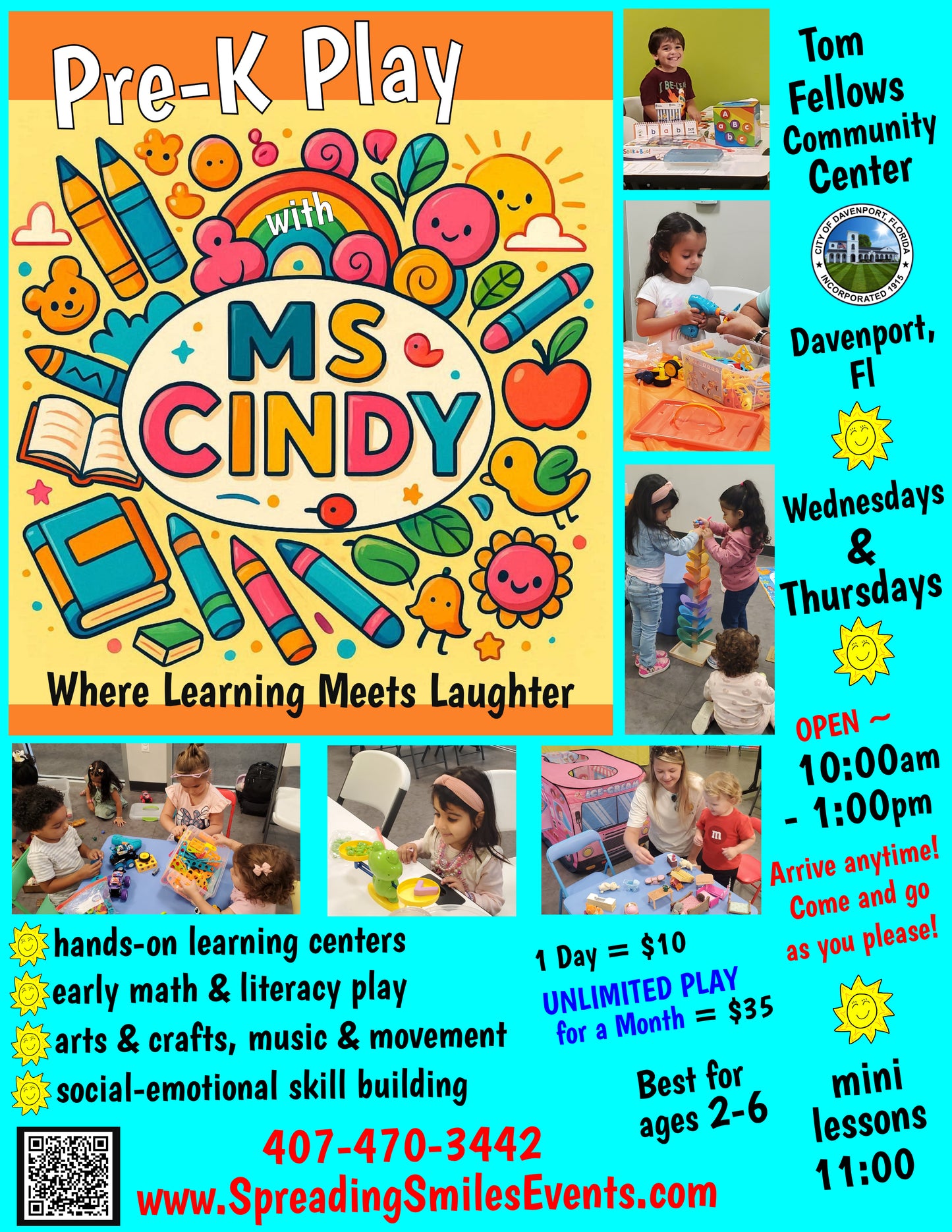 Pre-K Play with Ms. Cindy