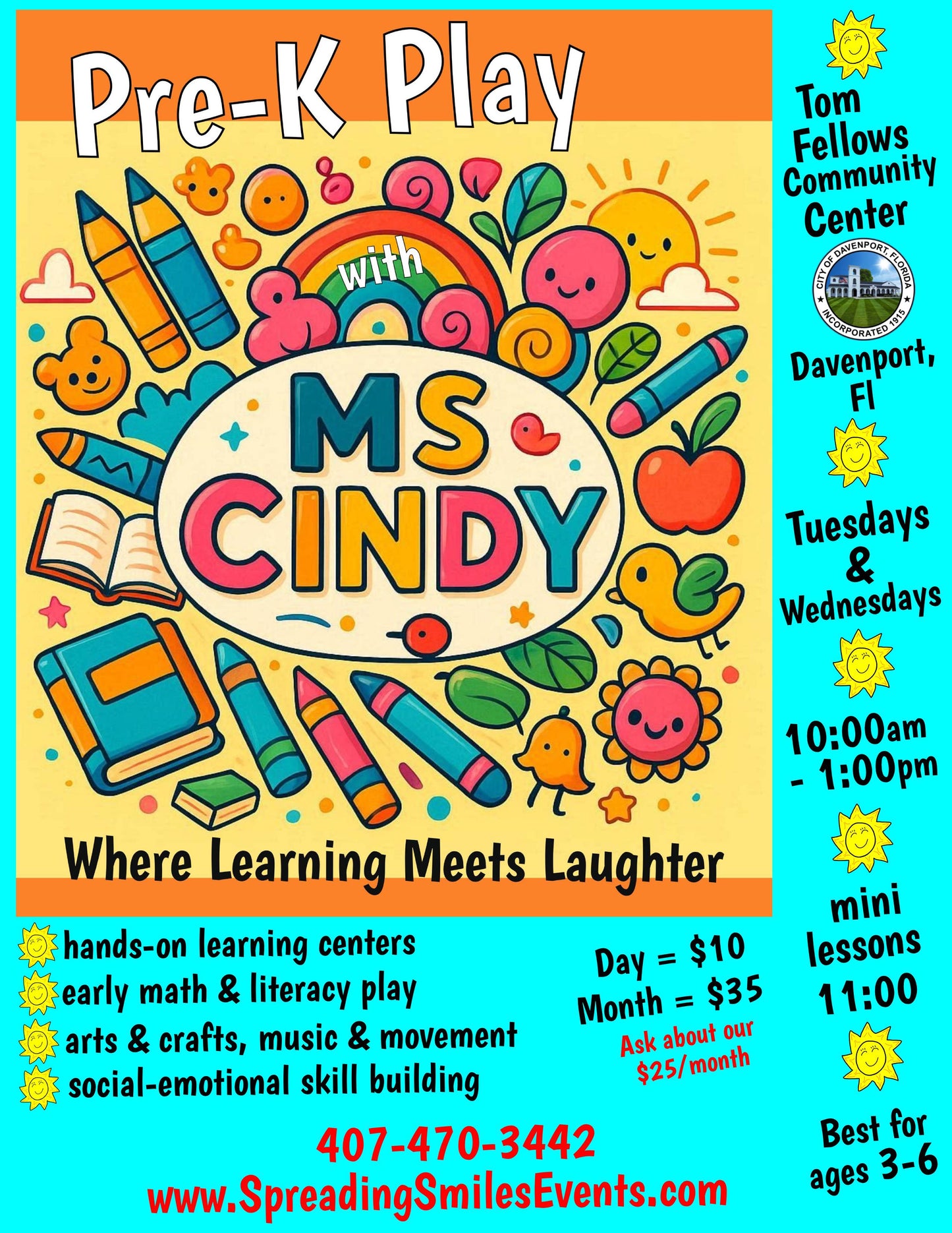 Pre-K Play with Ms. Cindy