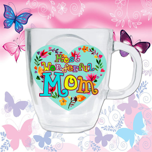 SSHS-702.  Most Wonderful Mom glass mug