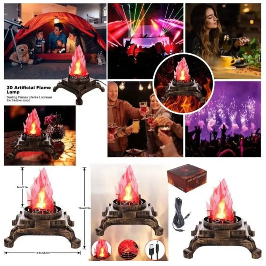 SSHS-1401.  campfire fake flame LED lamp