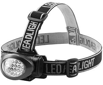 SSHS-1002.  headlamp - adjustable elastic headband - adults & kids - 3 LED light modes