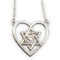 SSHS-514.  Star of David in heart necklace