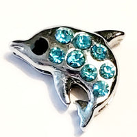 218 - blue dolphin charm