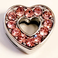 503 - pink heart charm