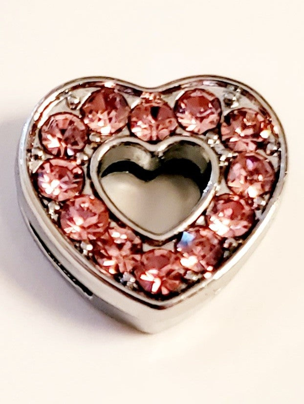 503 - pink heart charm