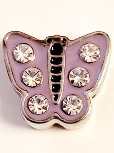 213 - purple butterfly charm