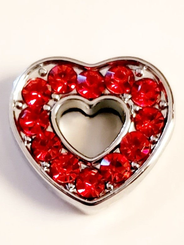 502 - red heart charm