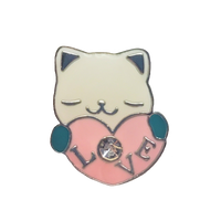 205 - cat with heart charm